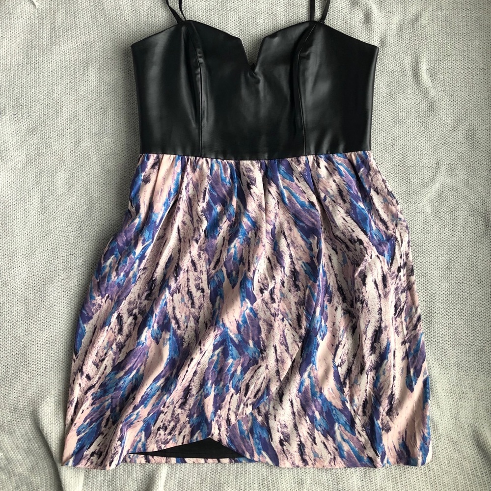 Leather Cocktail Dress